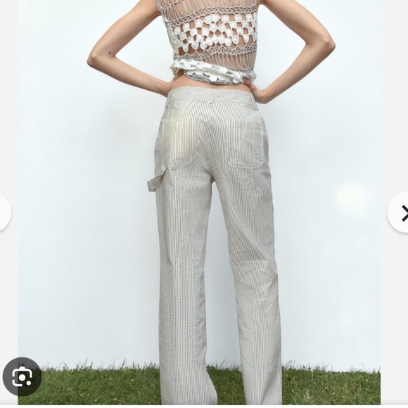 Zara stripped cargo pants - Picture 3 of 7